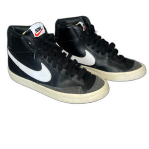 Nike Blazer Mid 77 Sneakers Mens Size 9 Black Sail Lace Up Vtg Retro Streetwear